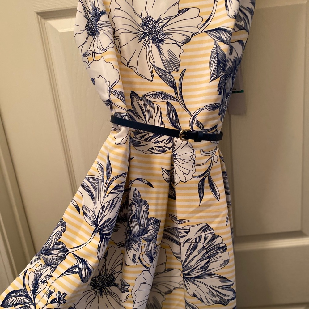 Dress Sleeveless Pockets Knee Length Wedding Guest, Church, Easter, Baby Shower
